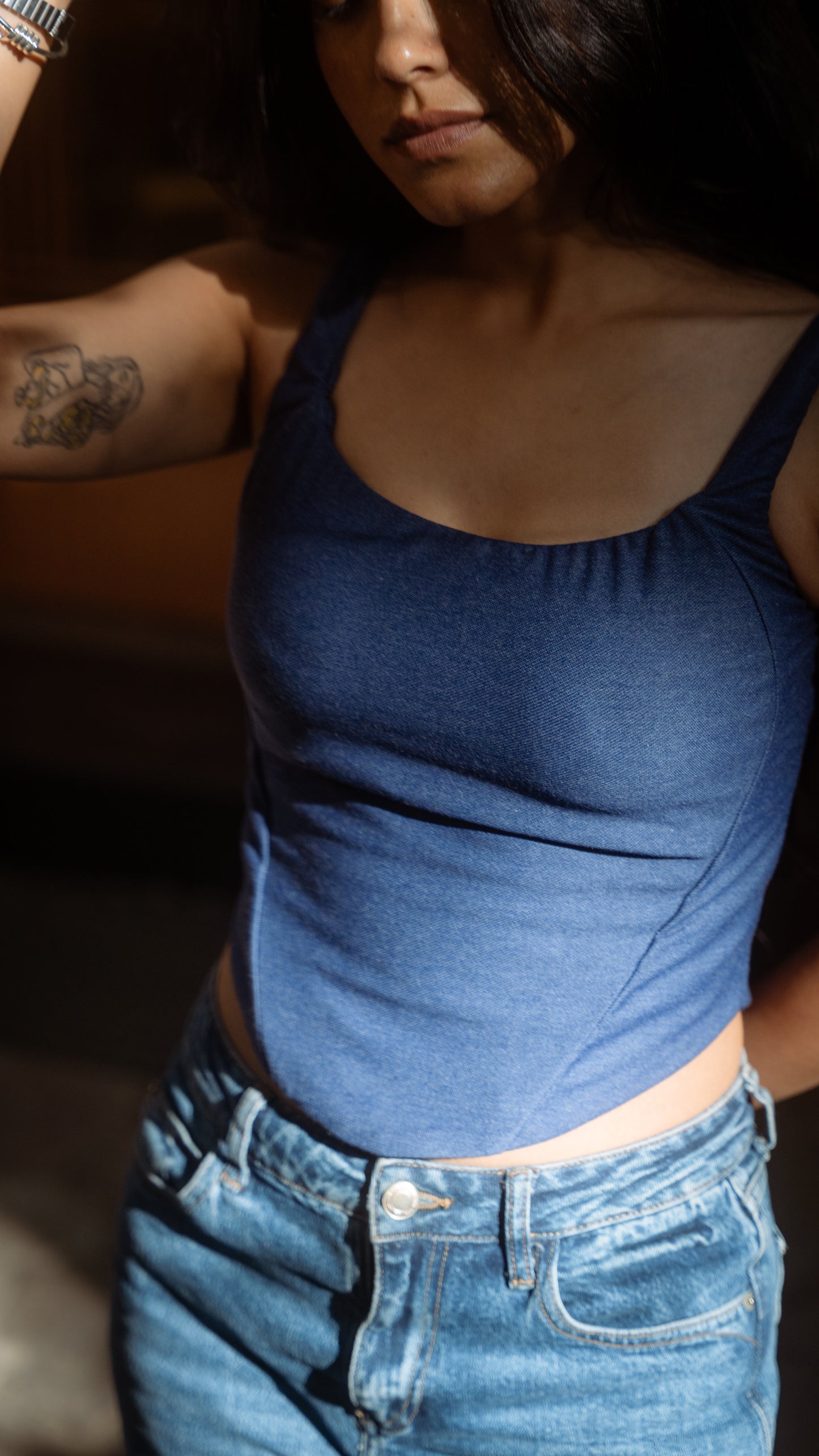 Damsel in Denim Corset