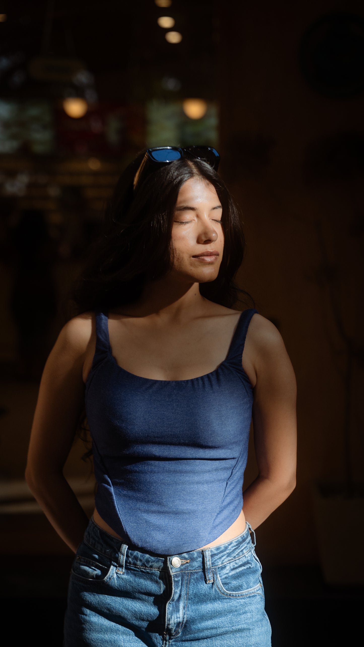Damsel in Denim Corset