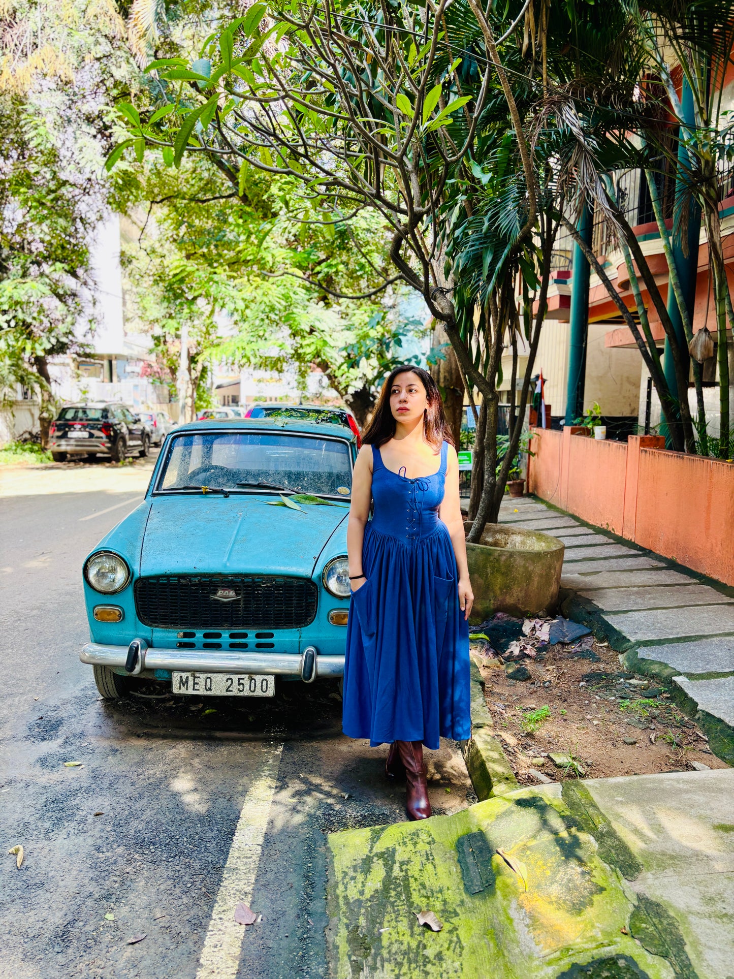 Damsel in Denim Dress