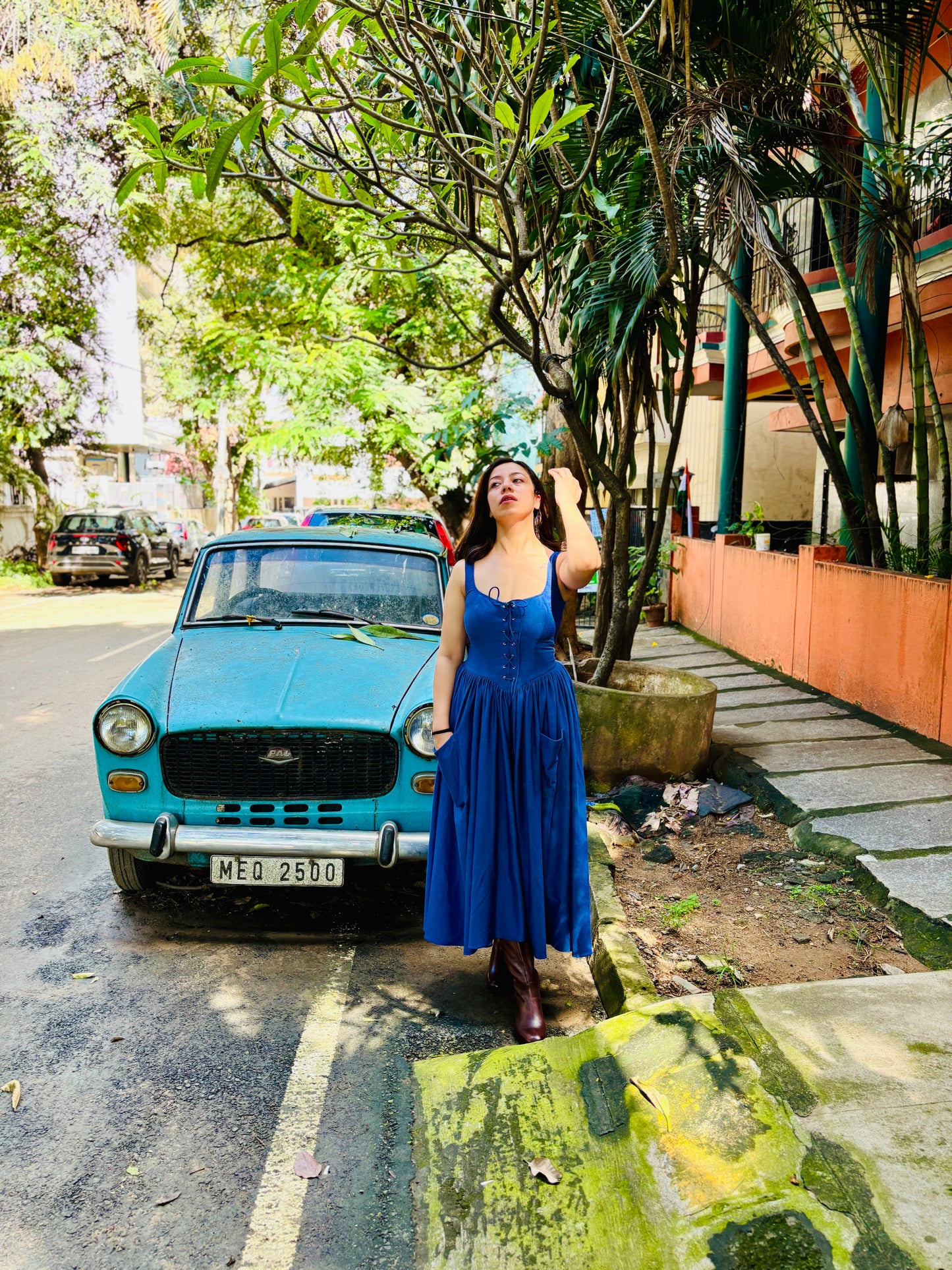 Damsel in Denim Dress